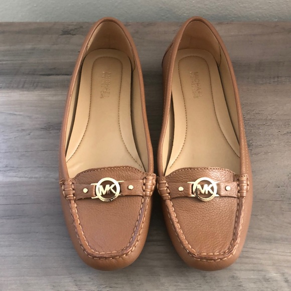 Michael Kors Shoes - MICHAEL KORS Leather Brown/Tan Loafers Size 6